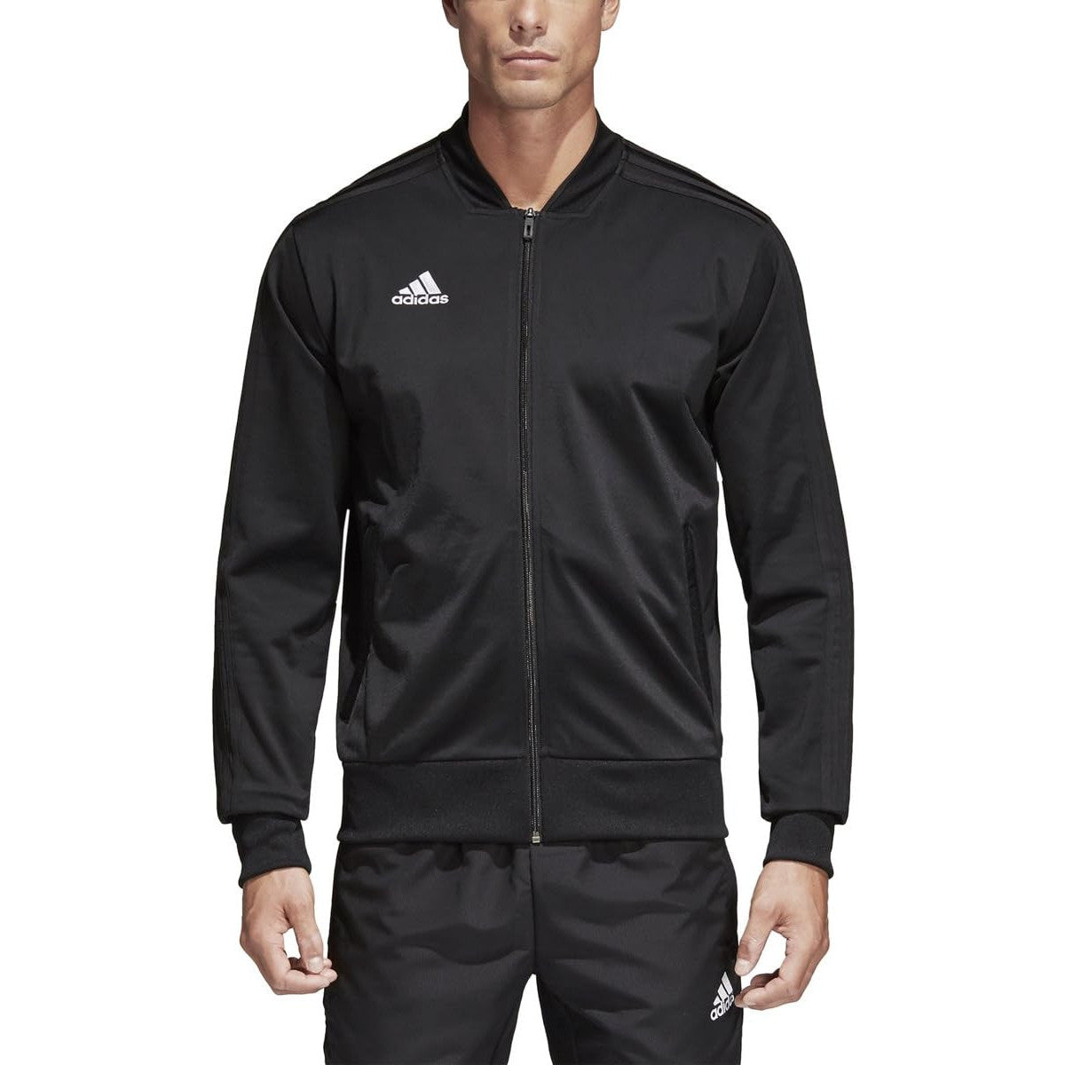 adidas Men's Condivo18 Polyester Track Jacket – Lightweight, Breathable, Sportswear